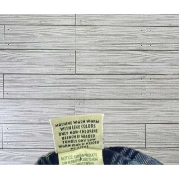 LL Bean Mens Size Small Traditional Fit Blue Plaid Button Up Long Sleeve Shirt‎ - Picture 4 of 8